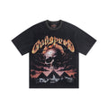 Godspeed Skull Graphic Washed T-Shirt