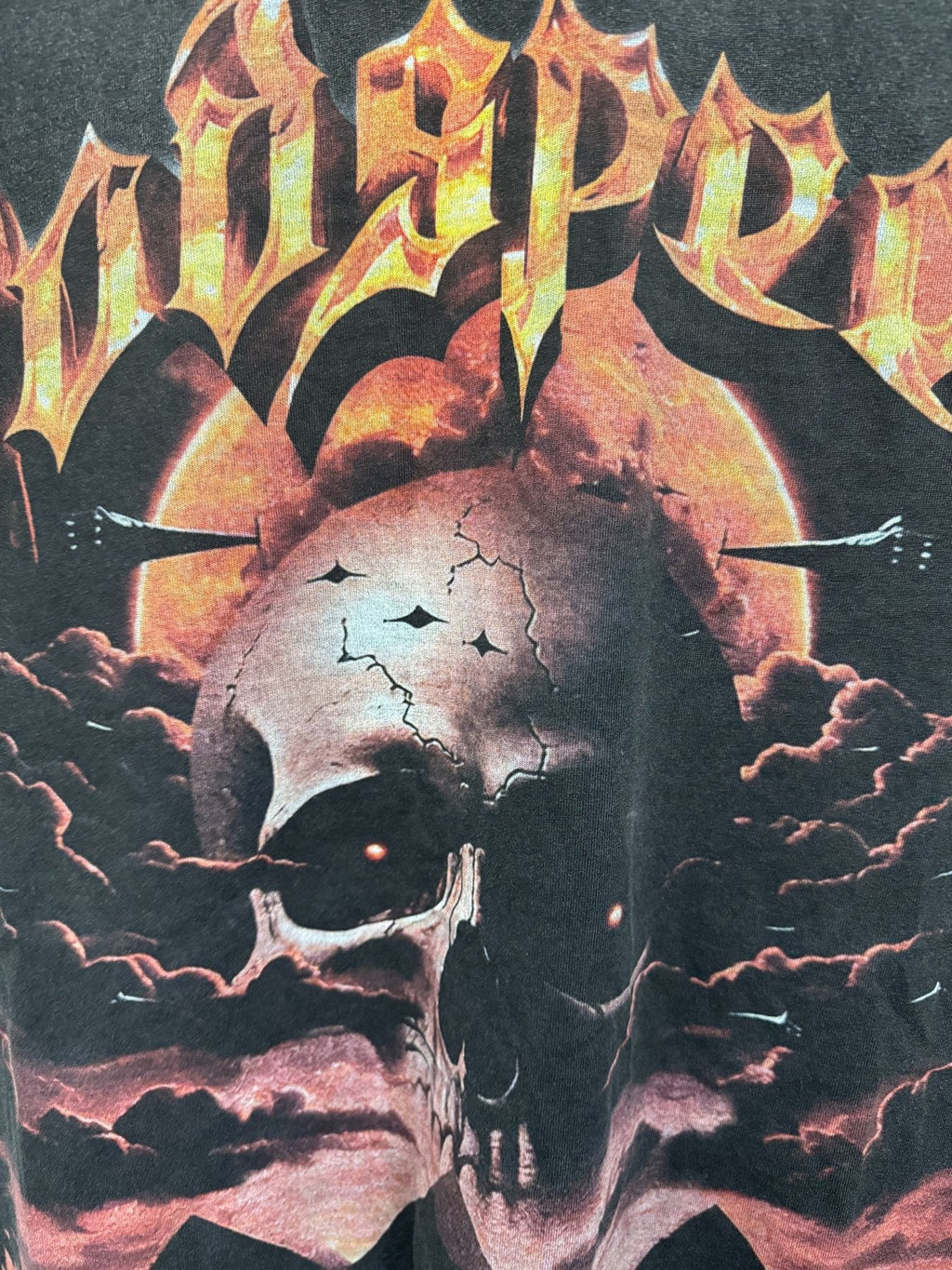 Godspeed Skull Graphic Washed T-Shirt