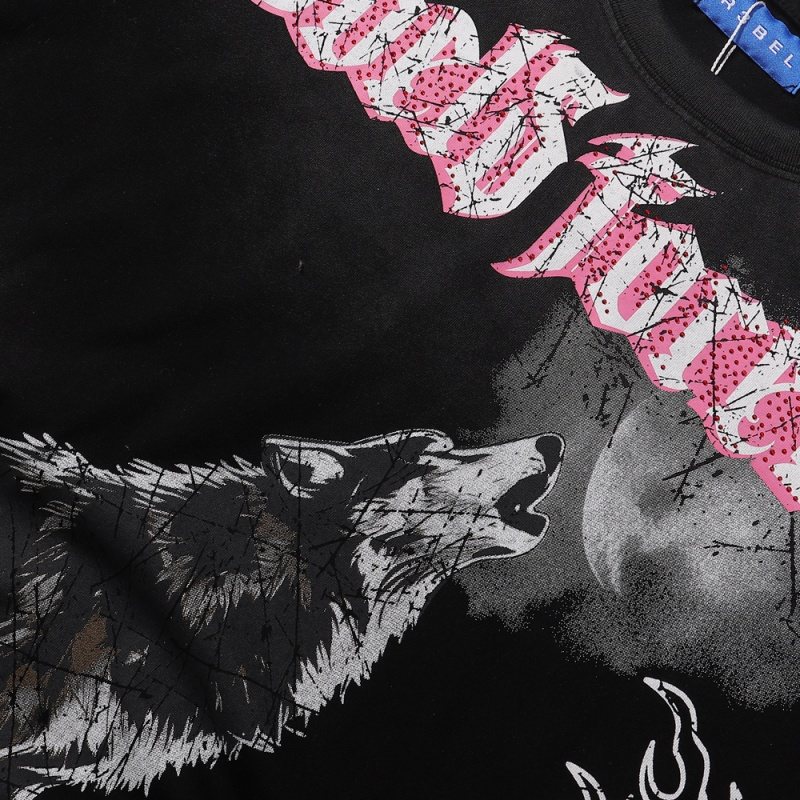 R3BEL Howl Wolf Graphic T-Shirt