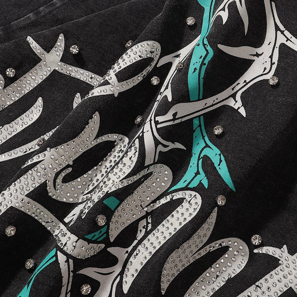 R3BEL Eternally Grateful Rhinestone Graphic T-Shirt