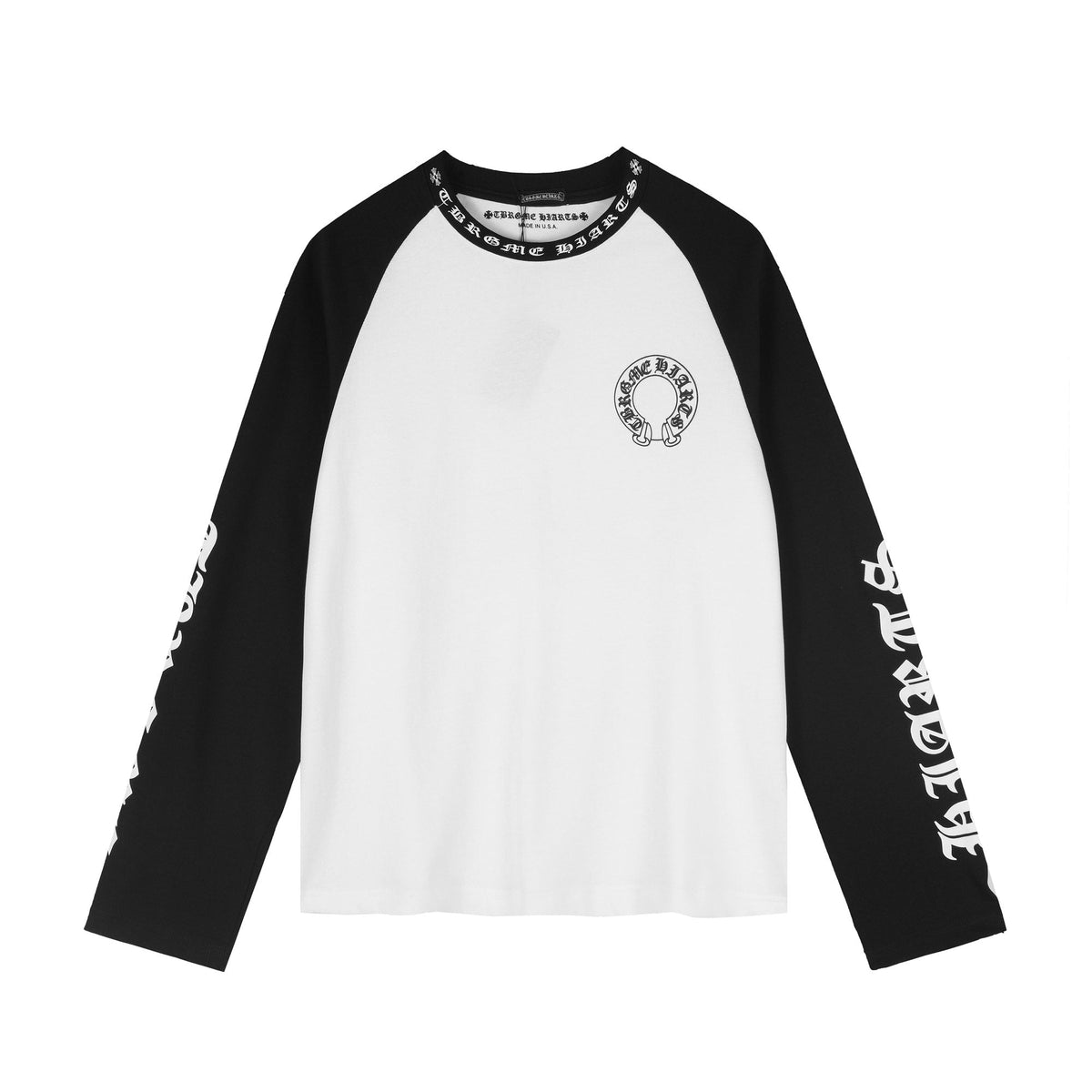 Chrome Hearts Sanskrit Script Raglan Long-Sleeve T-Shirt