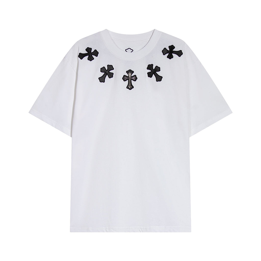 Chrome Hearts Cross Applique Short-Sleeve T-Shirt