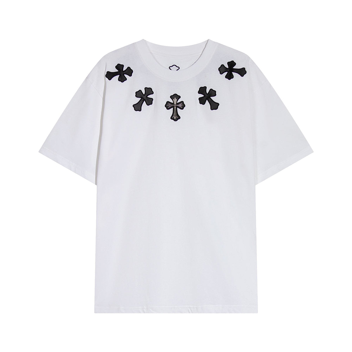 Chrome Hearts Cross Applique Short-Sleeve T-Shirt