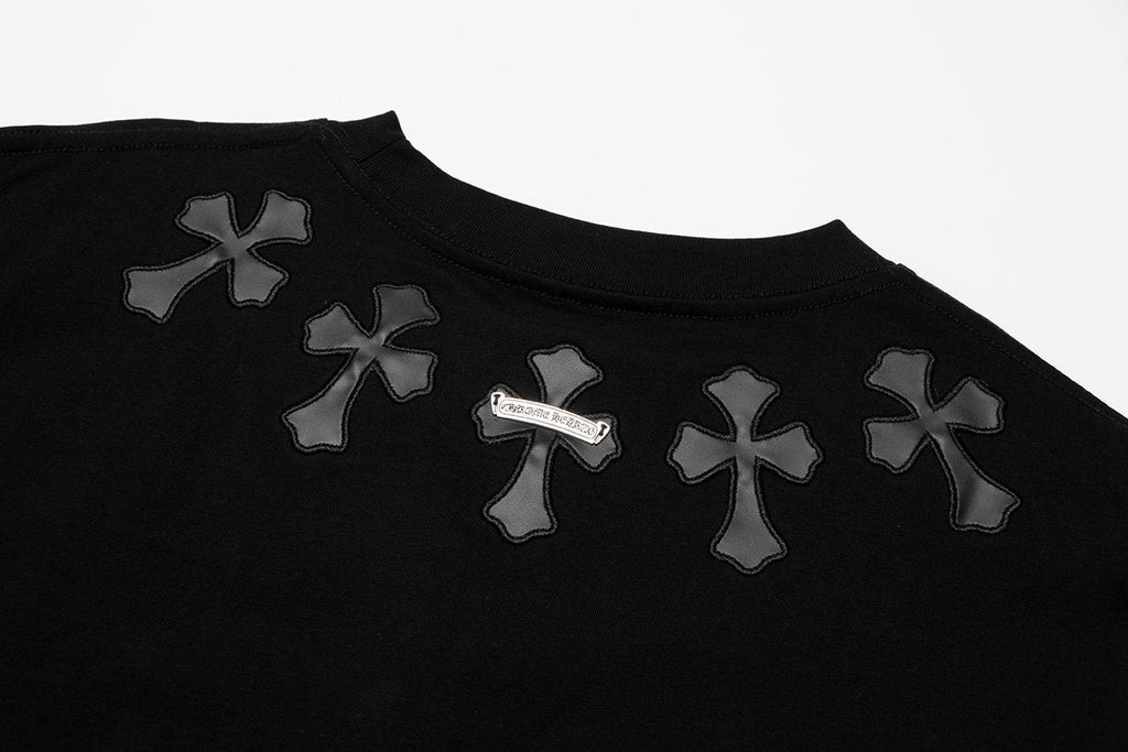 Chrome Hearts Cross Applique Short-Sleeve T-Shirt