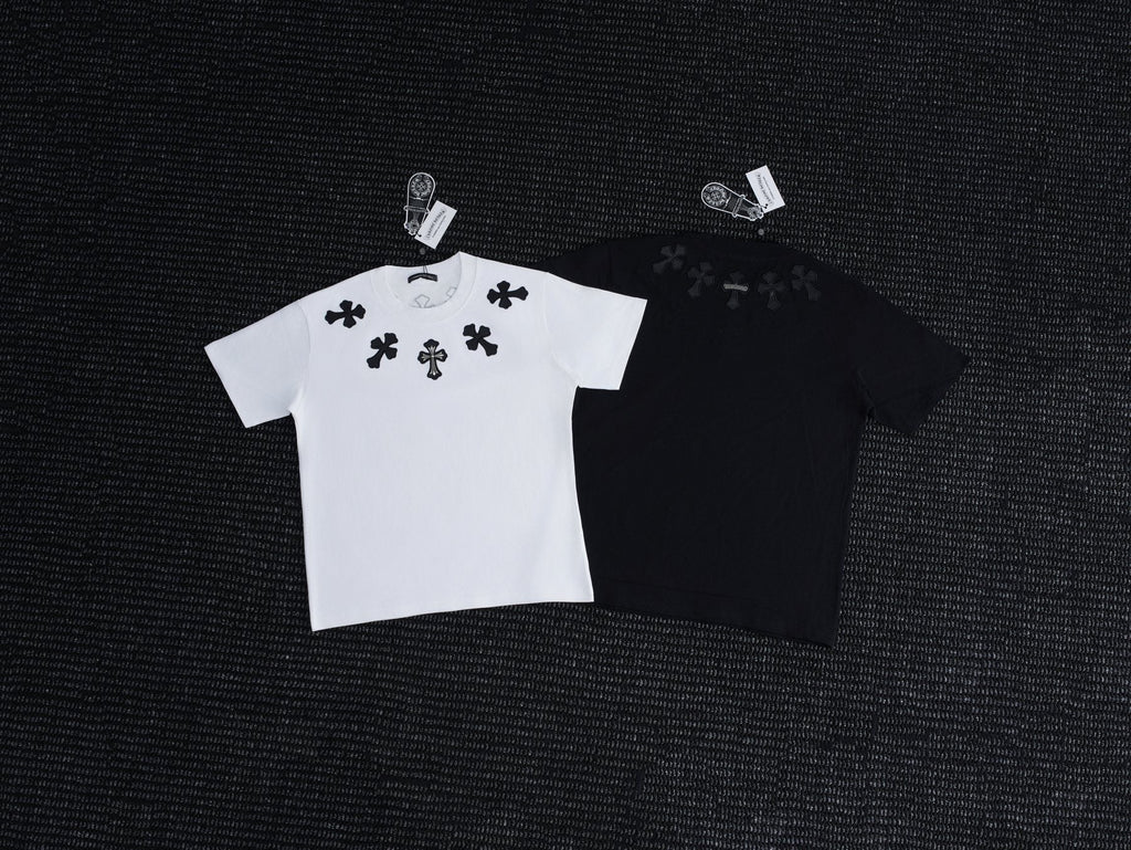 Chrome Hearts Cross Applique Short-Sleeve T-Shirt