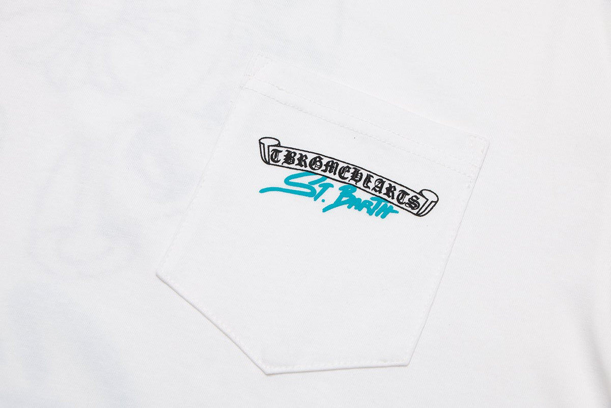 Chrome Hearts Horseshoe Floral Graphic T-Shirt