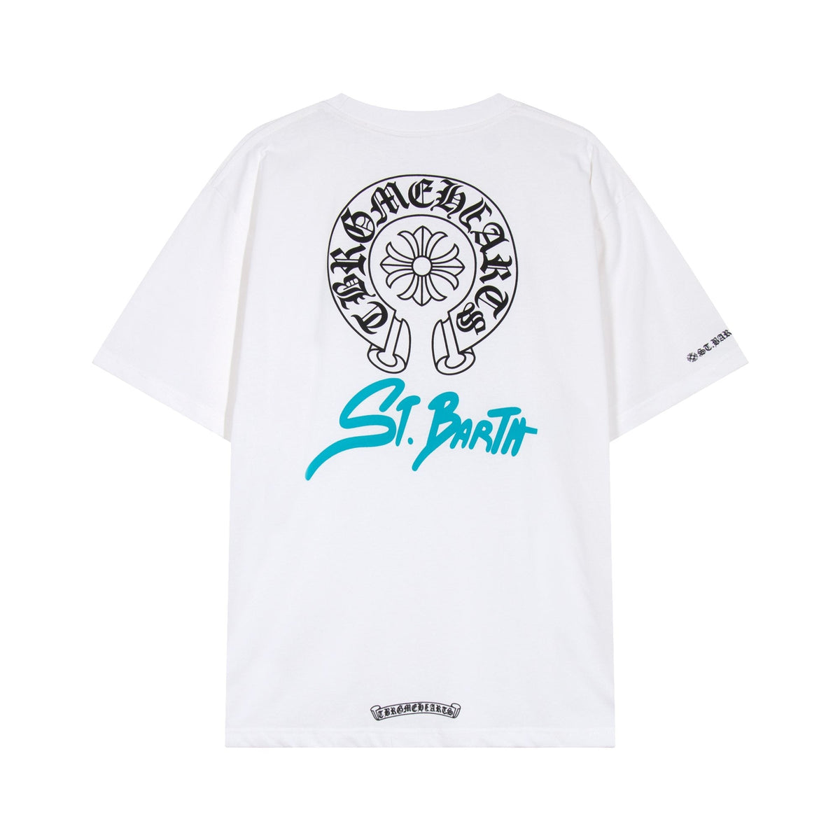 Chrome Hearts Horseshoe Floral Graphic T-Shirt