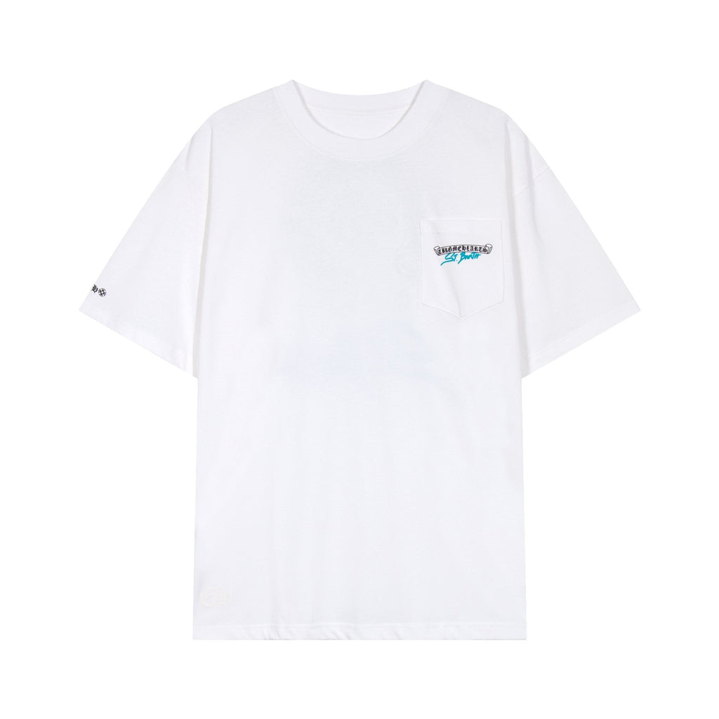 Chrome Hearts Horseshoe Floral Graphic T-Shirt