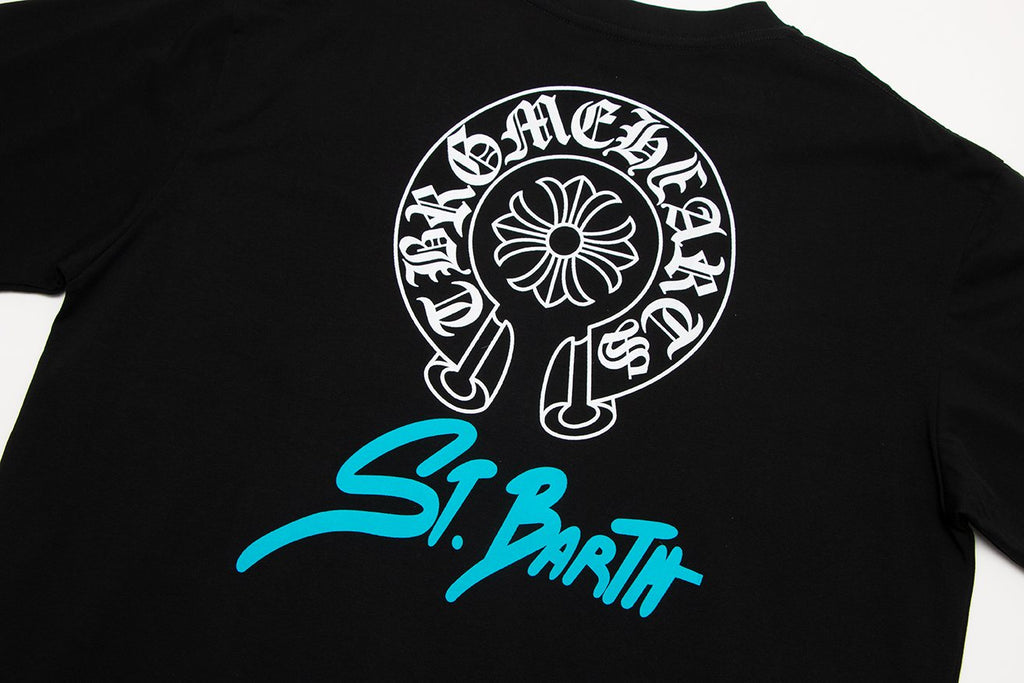 Chrome Hearts Horseshoe Floral Graphic T-Shirt