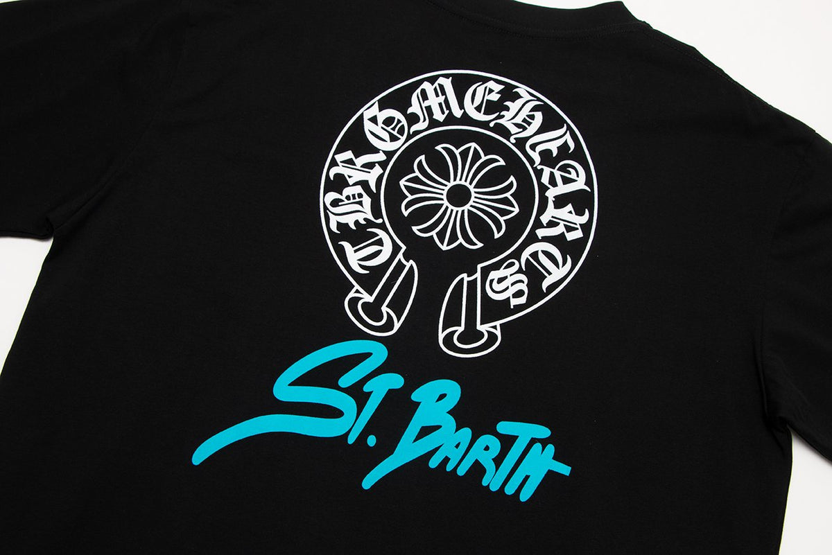 Chrome Hearts Horseshoe Floral Graphic T-Shirt