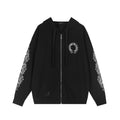 Chrome Hearts Horseshoe Graphic Zip Hoodie