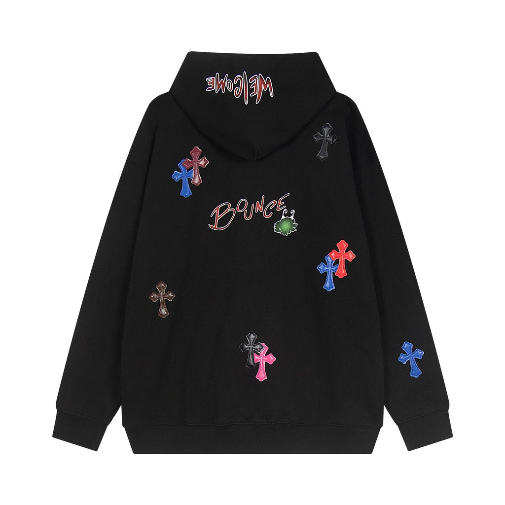 Chrome Hearts Cross Graphic Pullover Hoodie - Black