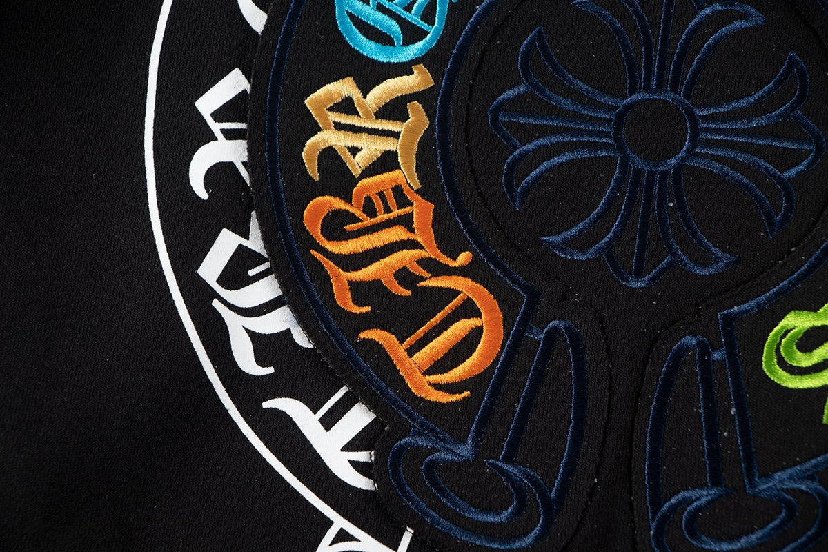 Chrome Hearts Rainbow Logo Embroidered Hoodie