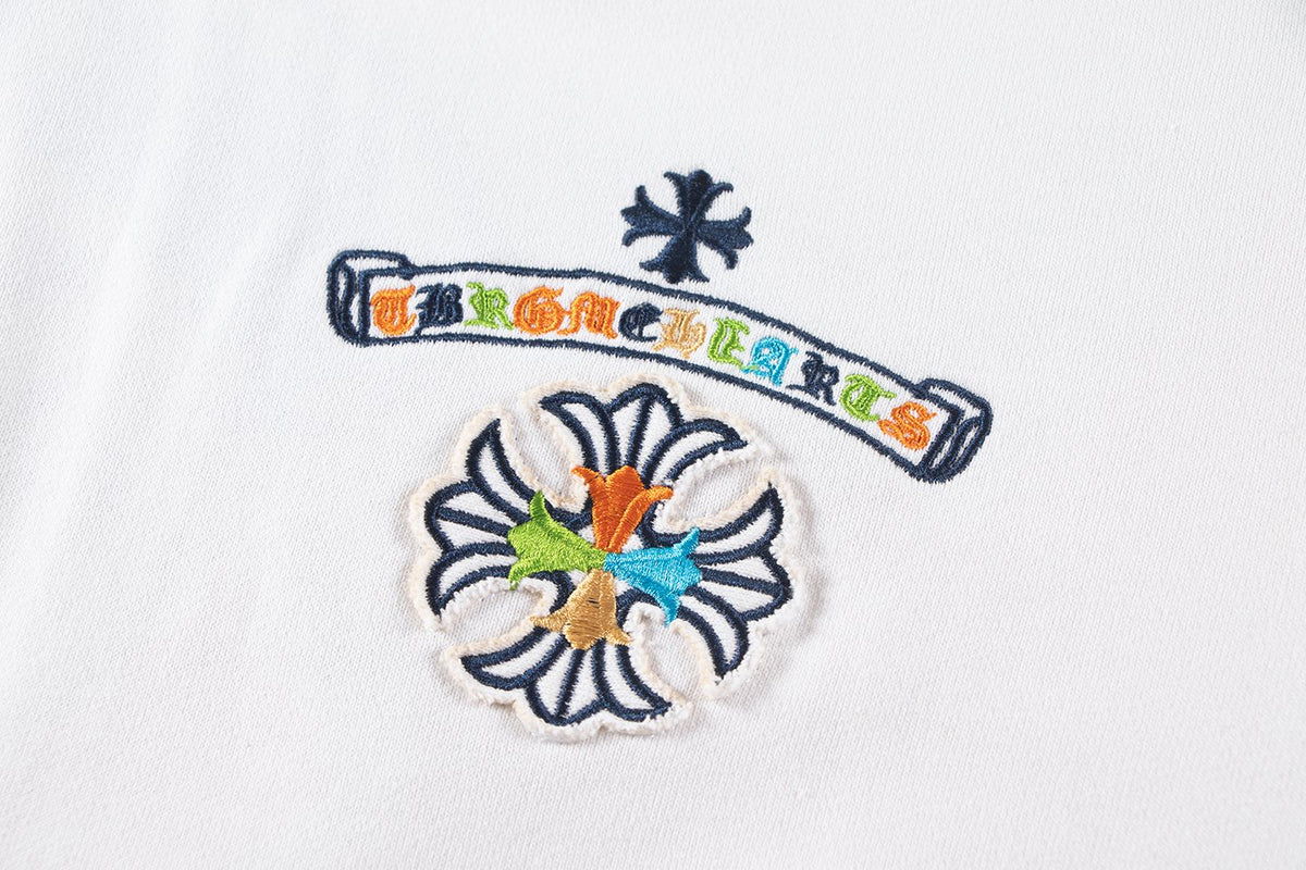 Chrome Hearts Rainbow Logo Embroidered Hoodie