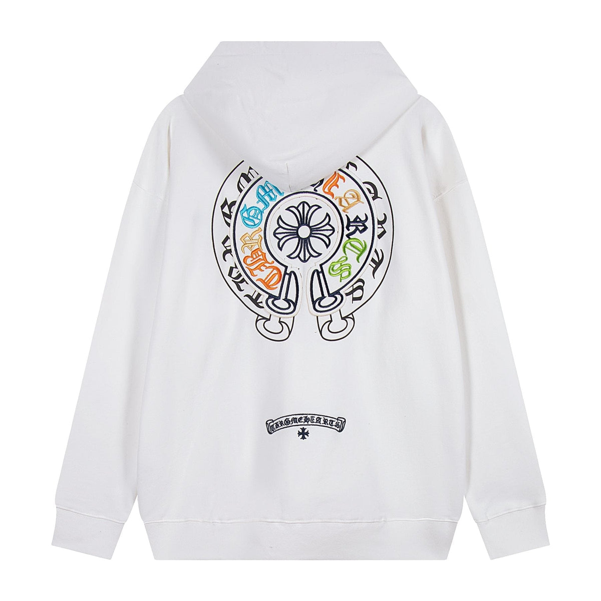 Chrome Hearts Rainbow Logo Embroidered Hoodie