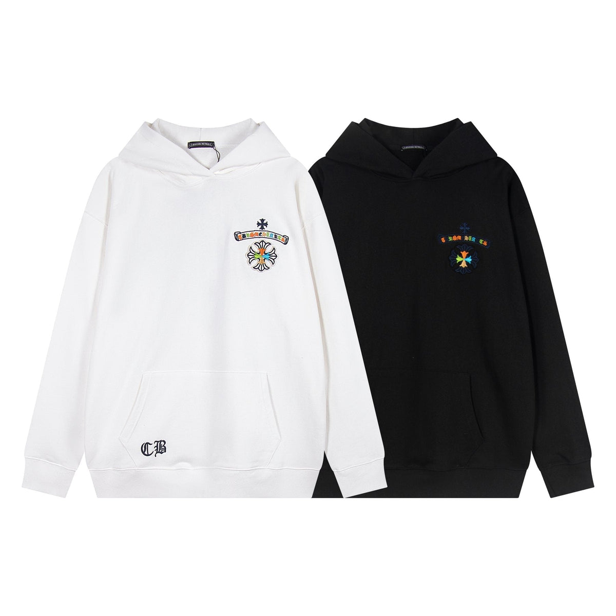 Chrome Hearts Rainbow Logo Embroidered Hoodie