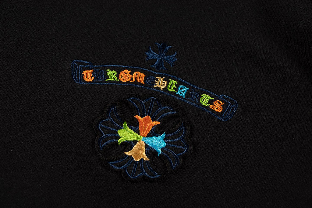 Chrome Hearts Rainbow Logo Embroidered Hoodie