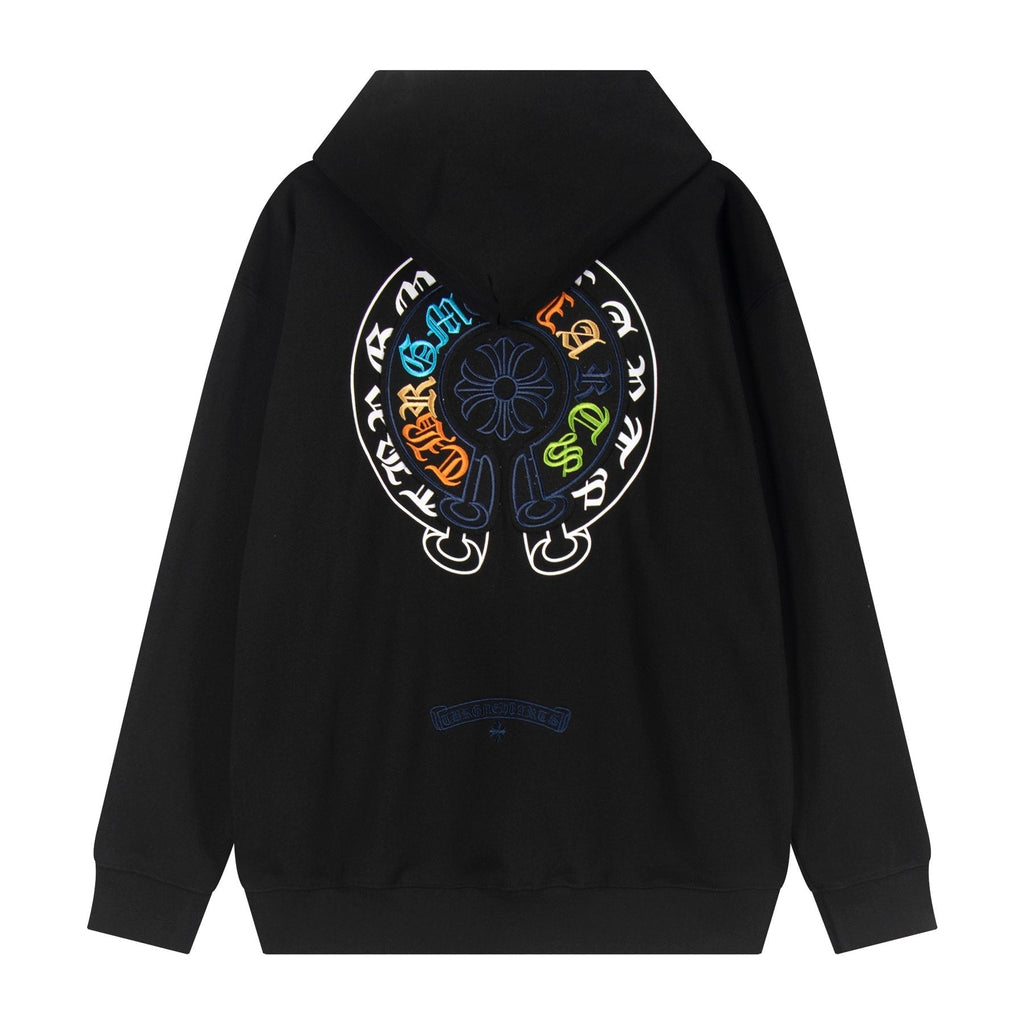 Chrome Hearts Rainbow Logo Embroidered Hoodie