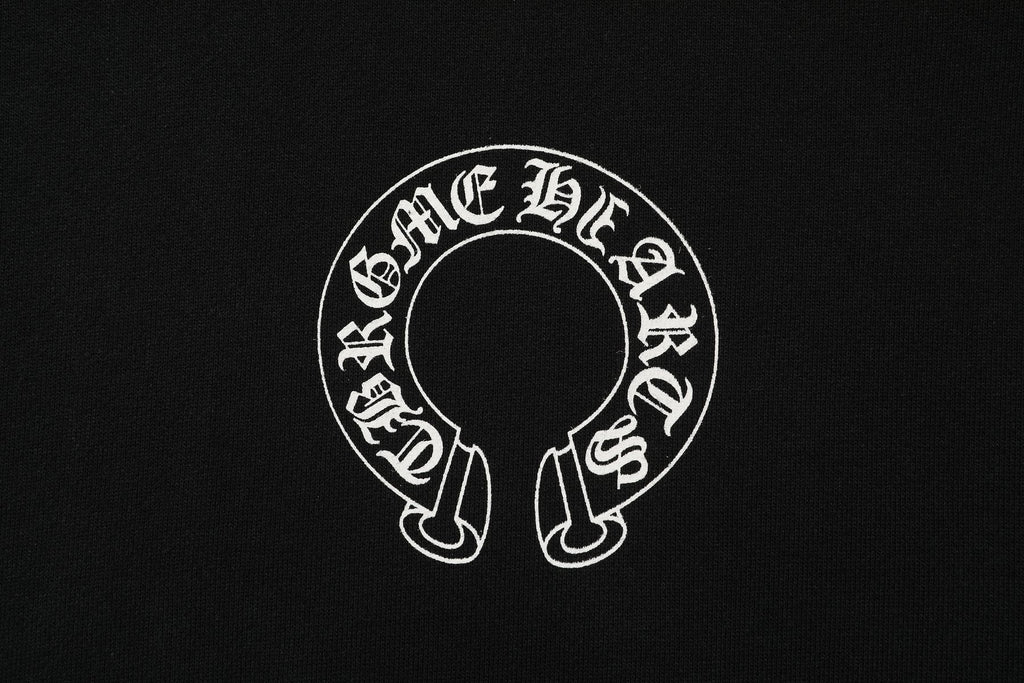 Chrome Hearts Horseshoe Graphic Pullover Hoodie