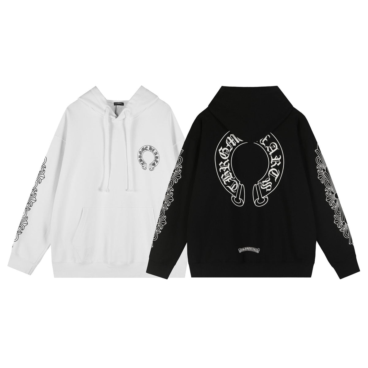 Chrome Hearts Horseshoe Graphic Pullover Hoodie