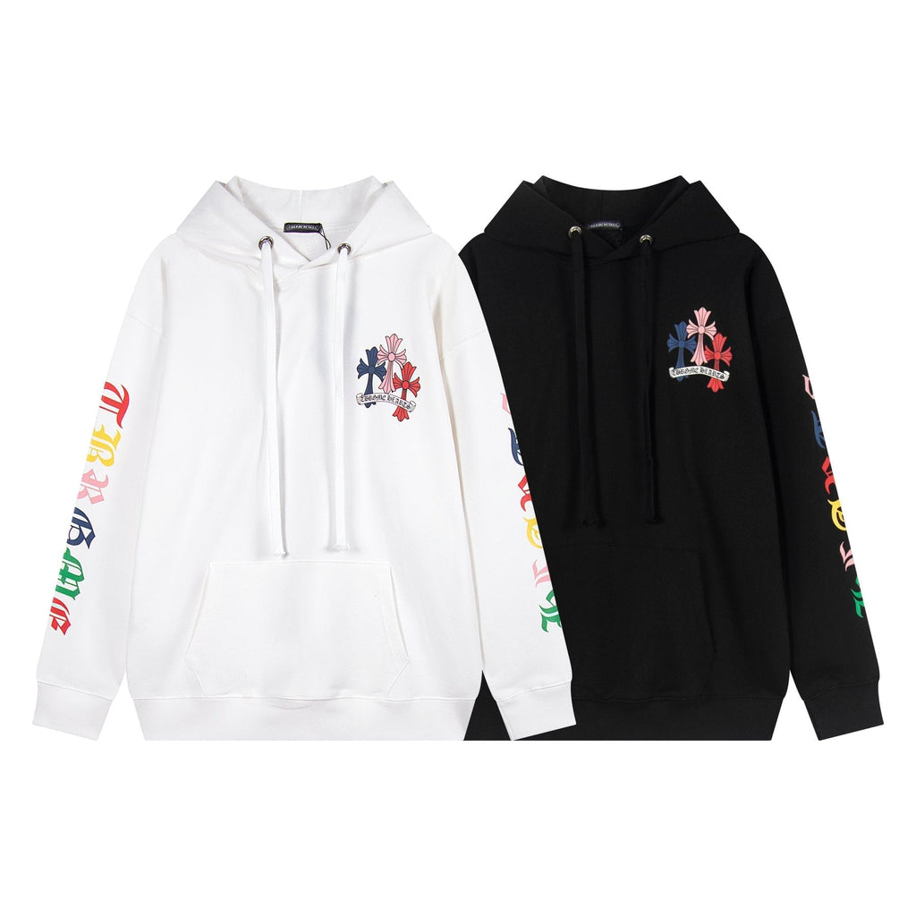 Chrome Hearts Multicolor Cross Graphic Hoodie