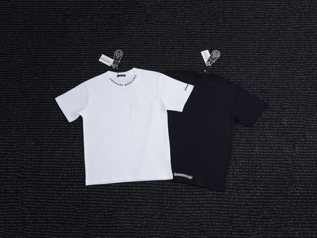 Chrome Hearts Sanskrit Letter Print Pocket T-Shirt