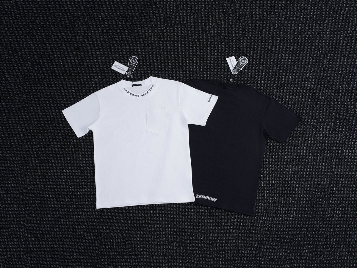 Chrome Hearts Sanskrit Letter Print Pocket T-Shirt