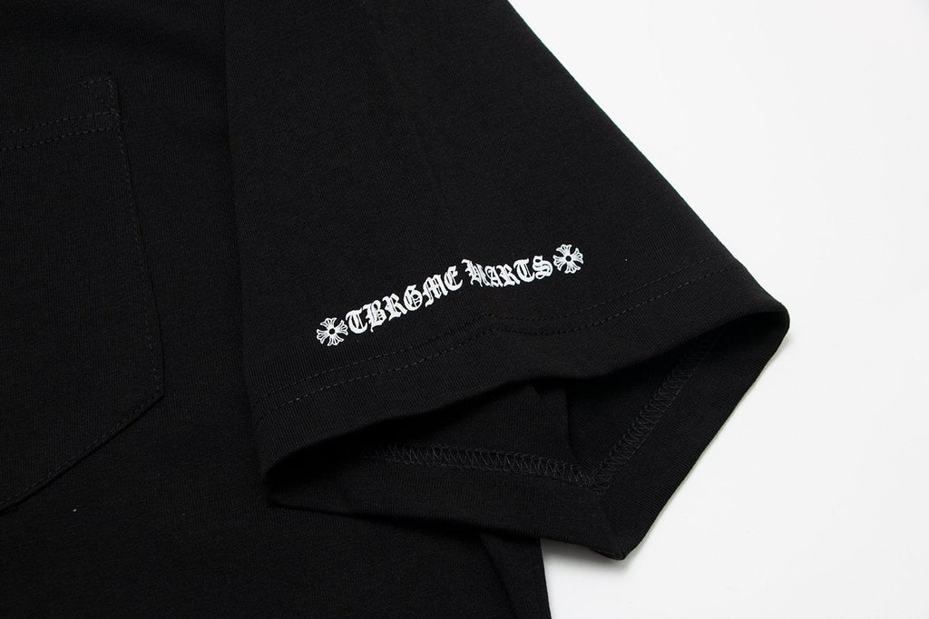 Chrome Hearts Sanskrit Letter Print Pocket T-Shirt