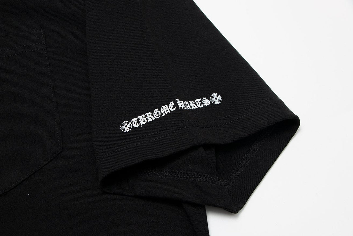 Chrome Hearts Sanskrit Letter Print Pocket T-Shirt