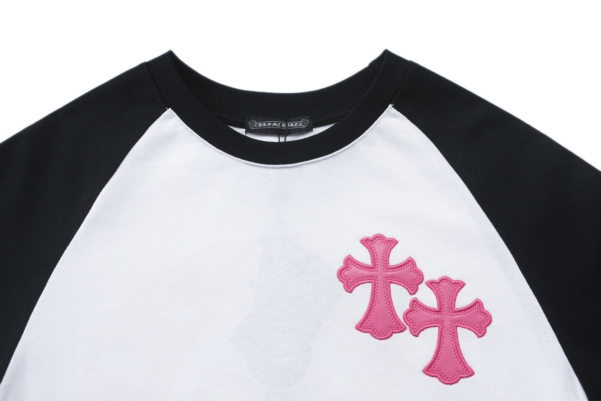 Chrome Hearts Cross Graphic Raglan Long-Sleeve T-Shirt