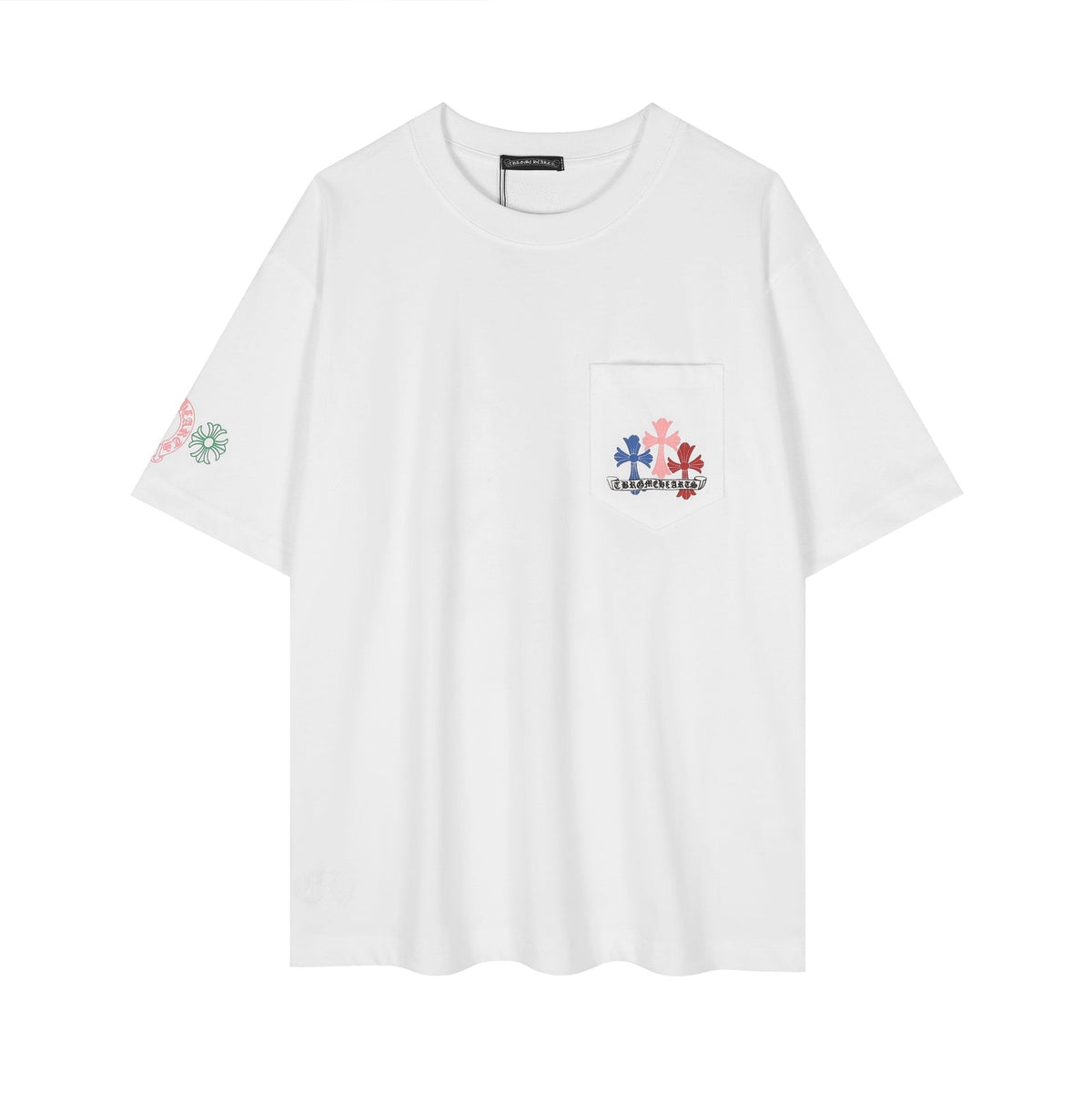 Chrome Hearts Sanskrit Rainbow Cross Graphic T-Shirt