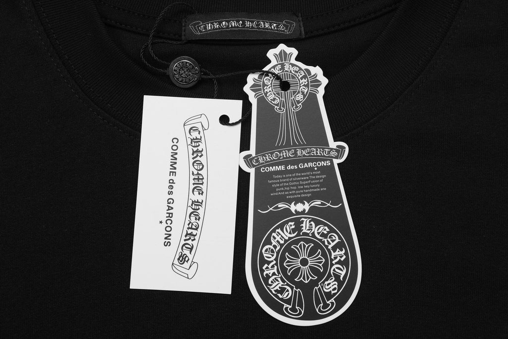 Chrome Hearts Rainbow Floral Cross Graphic T-Shirt