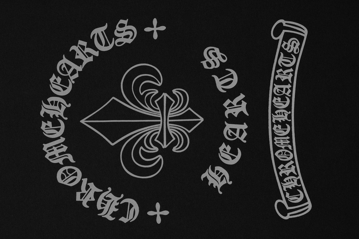 Chrome Hearts Fleur-De-Lis Crest Graphic T-Shirt
