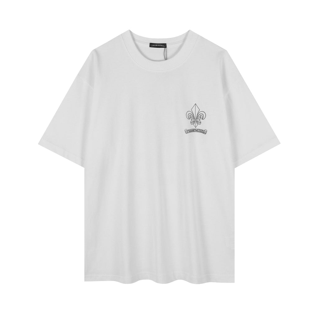 Chrome Hearts Fleur-De-Lis Crest Graphic T-Shirt