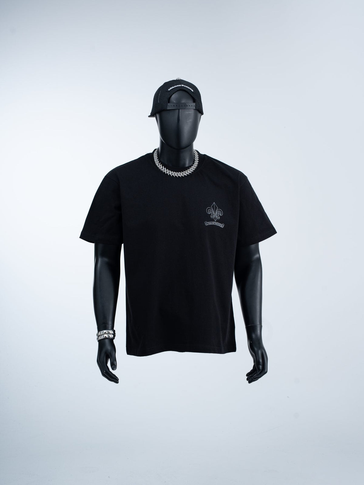 Chrome Hearts Fleur-De-Lis Crest Graphic T-Shirt
