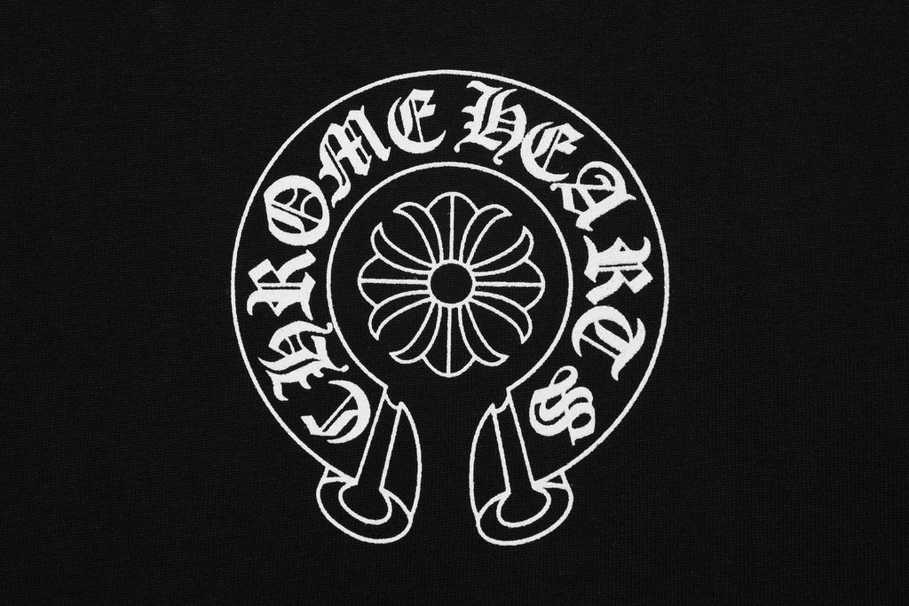 Chrome Hearts Horseshoe Floral Graphic T-Shirt