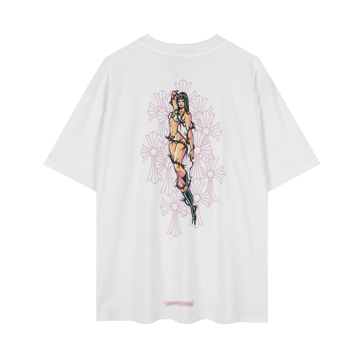 Chrome Hearts Deadly Doll Girl Graphic Short-Sleeve T-Shirt
