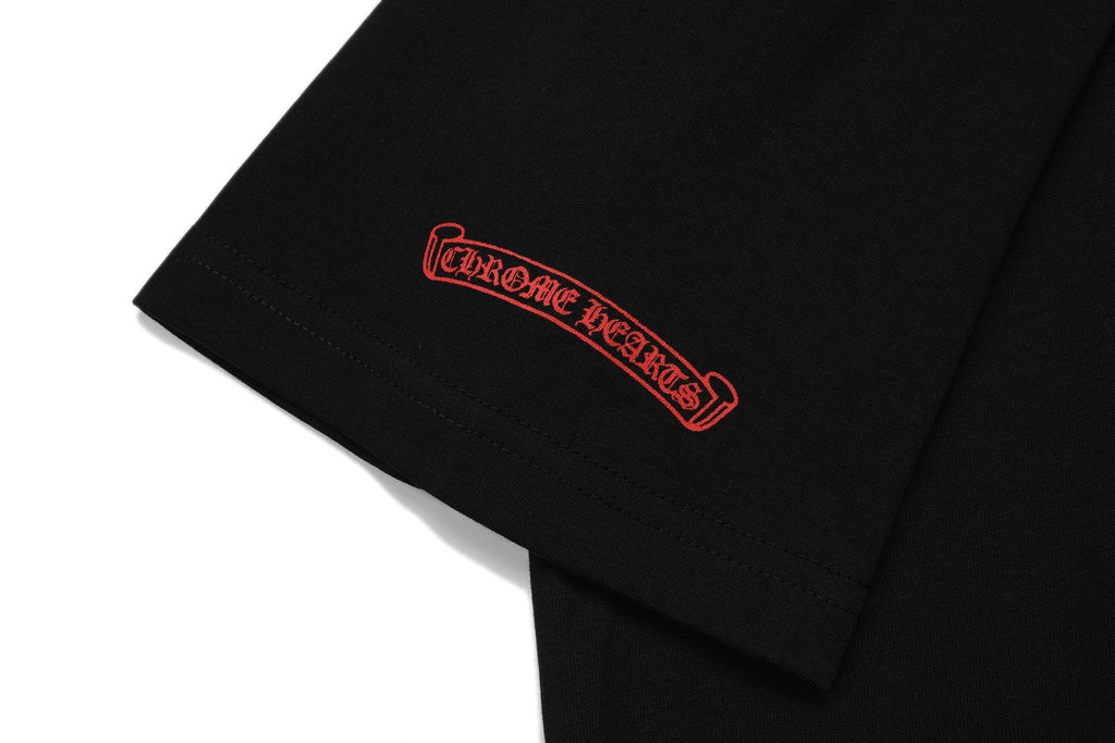 Chrome Hearts Red Cross Graphic Short-Sleeve T-Shirt