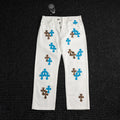 Chrome Hearts White Cross Graphic Pants