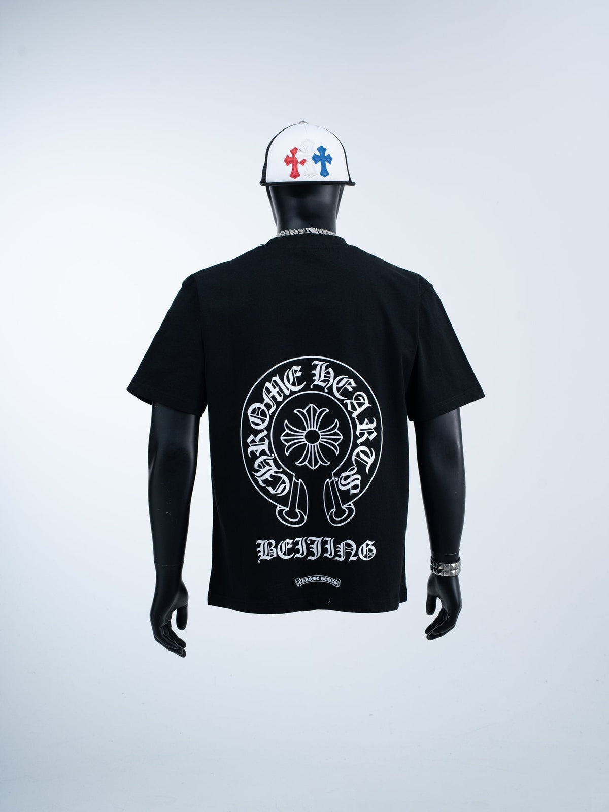 Chrome Hearts Horseshoe Script Graphic T-Shirt