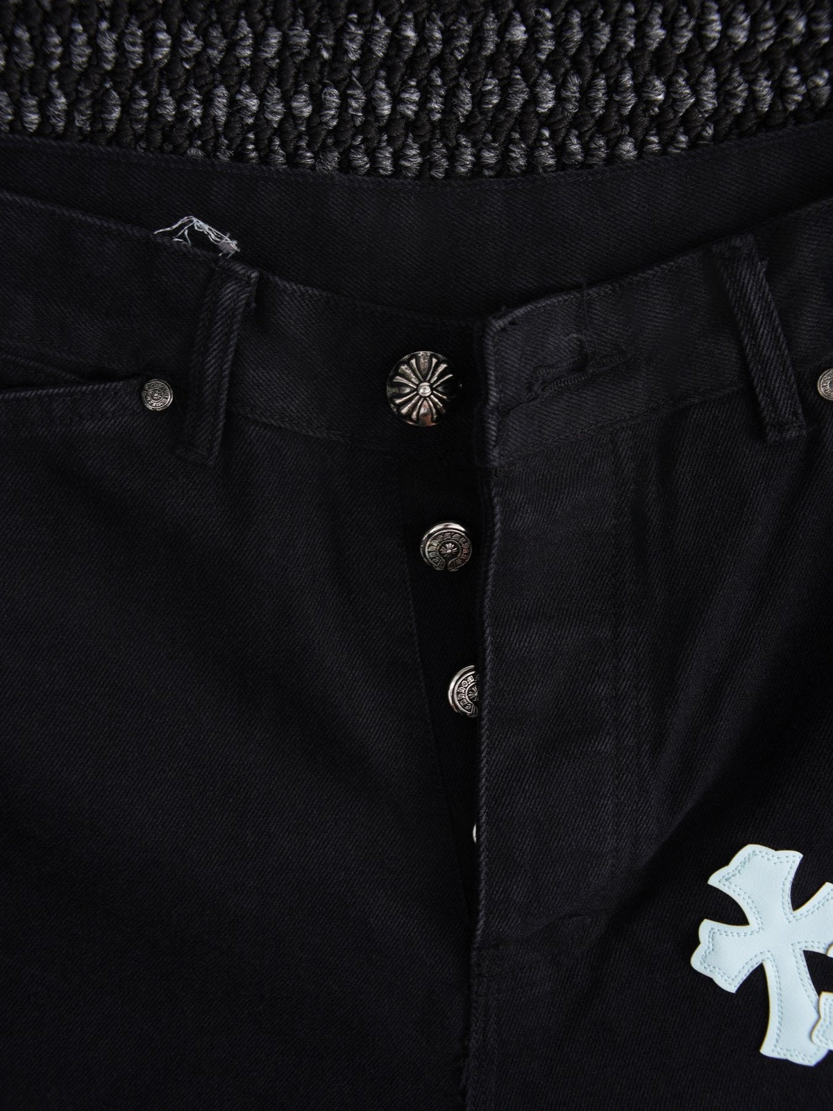 Chrome Hearts Cross Graphic Black Shorts