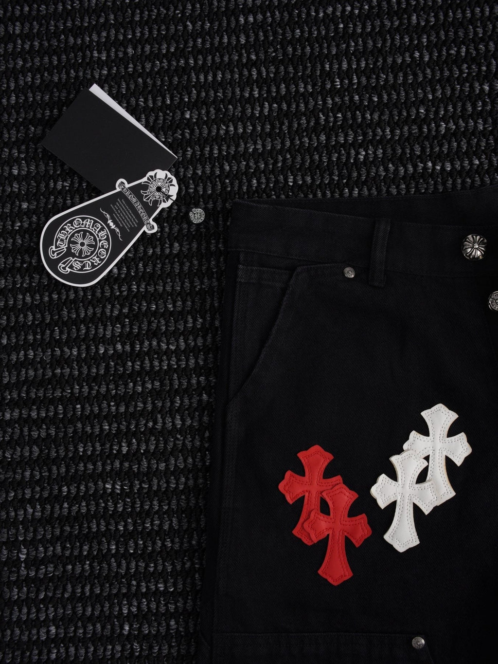Chrome Hearts Cross Patch Black Shorts