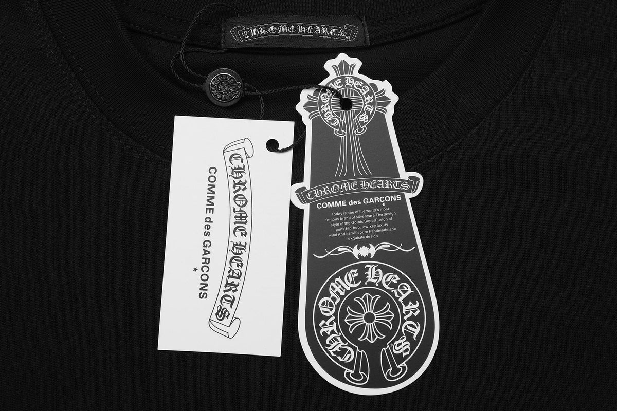 Chrome Hearts Horseshoe Embroidered Short-Sleeve T-Shirt