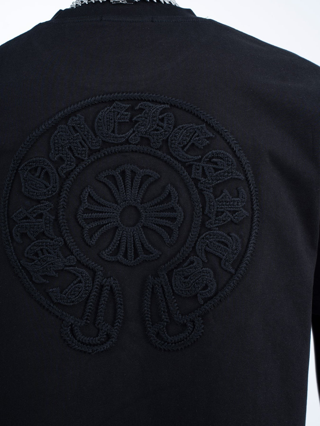 Chrome Hearts Horseshoe Embroidered Short-Sleeve T-Shirt