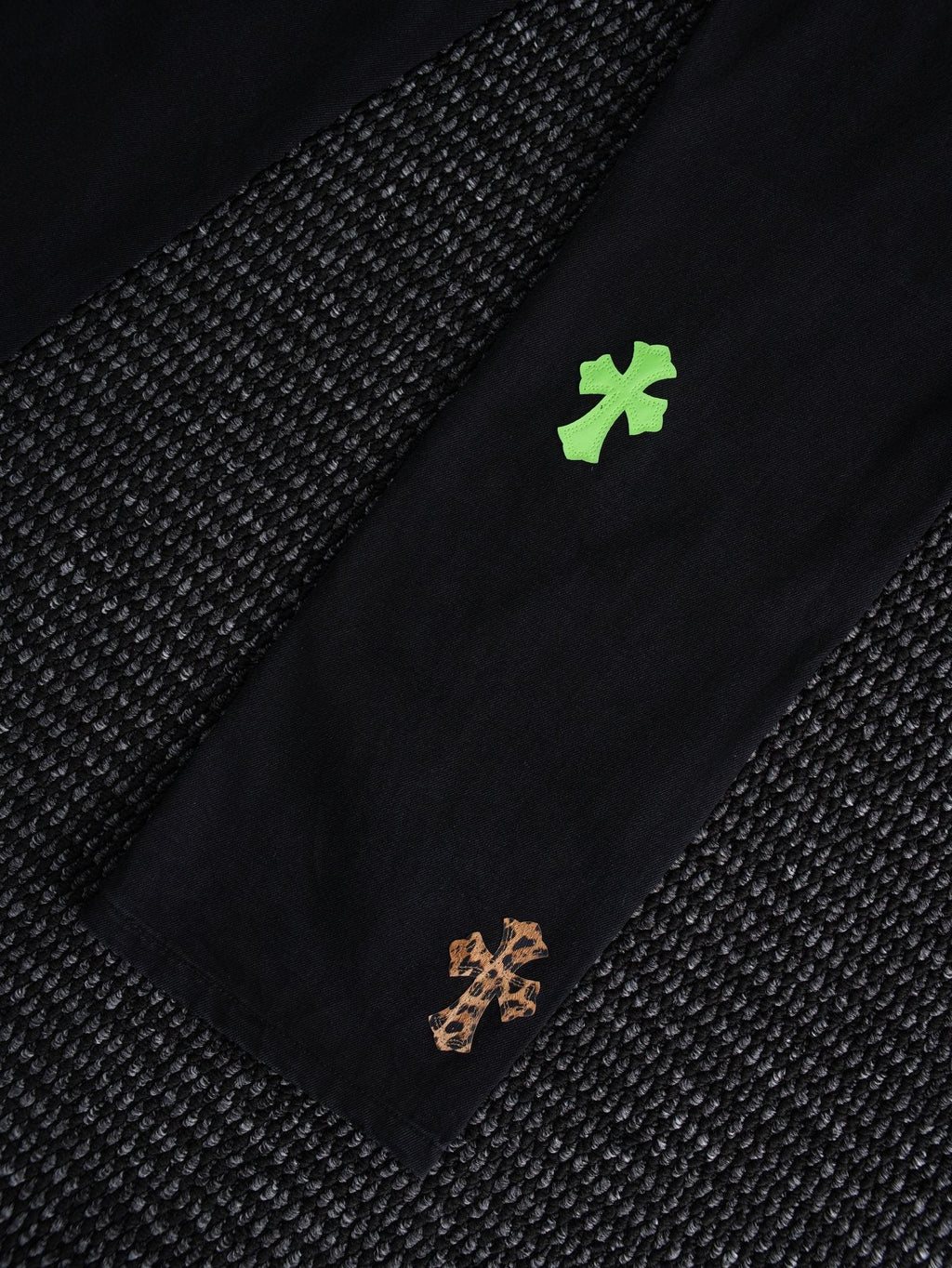 Chrome Hearts Leopard Cross Graphic Denim Pants