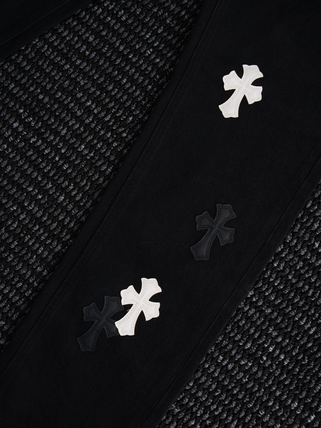 Chrome Hearts Cross Patch Black Jeans