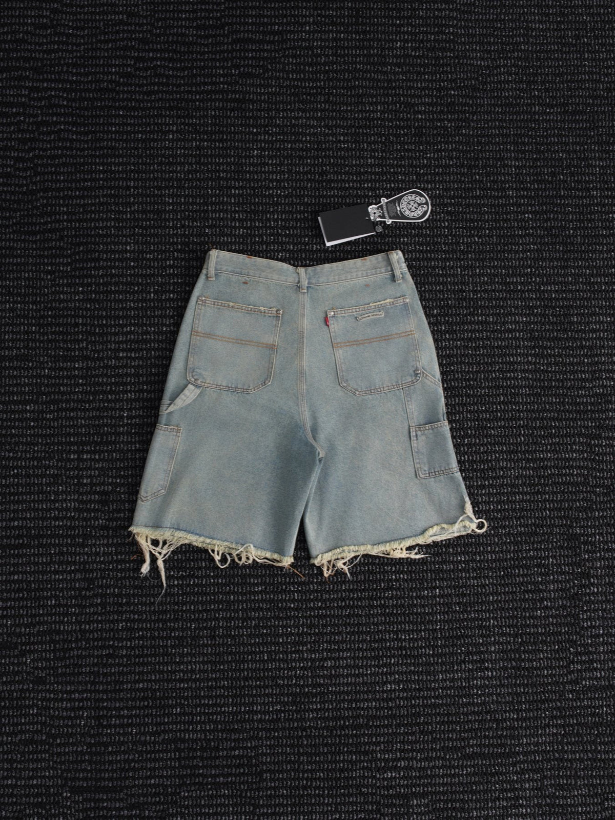 Chrome Hearts Light Blue Washed Denim Shorts