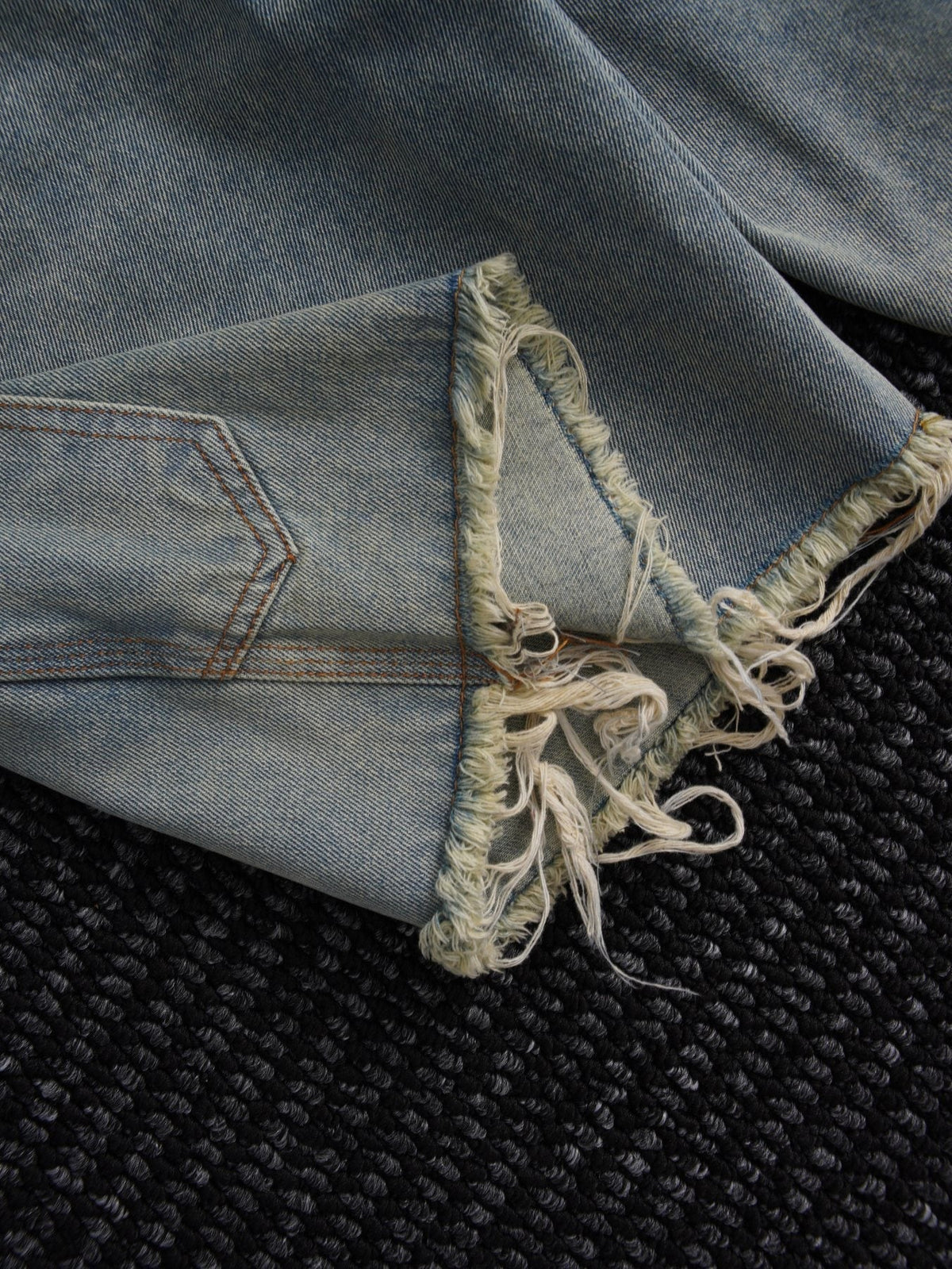 Chrome Hearts Light Blue Washed Denim Shorts