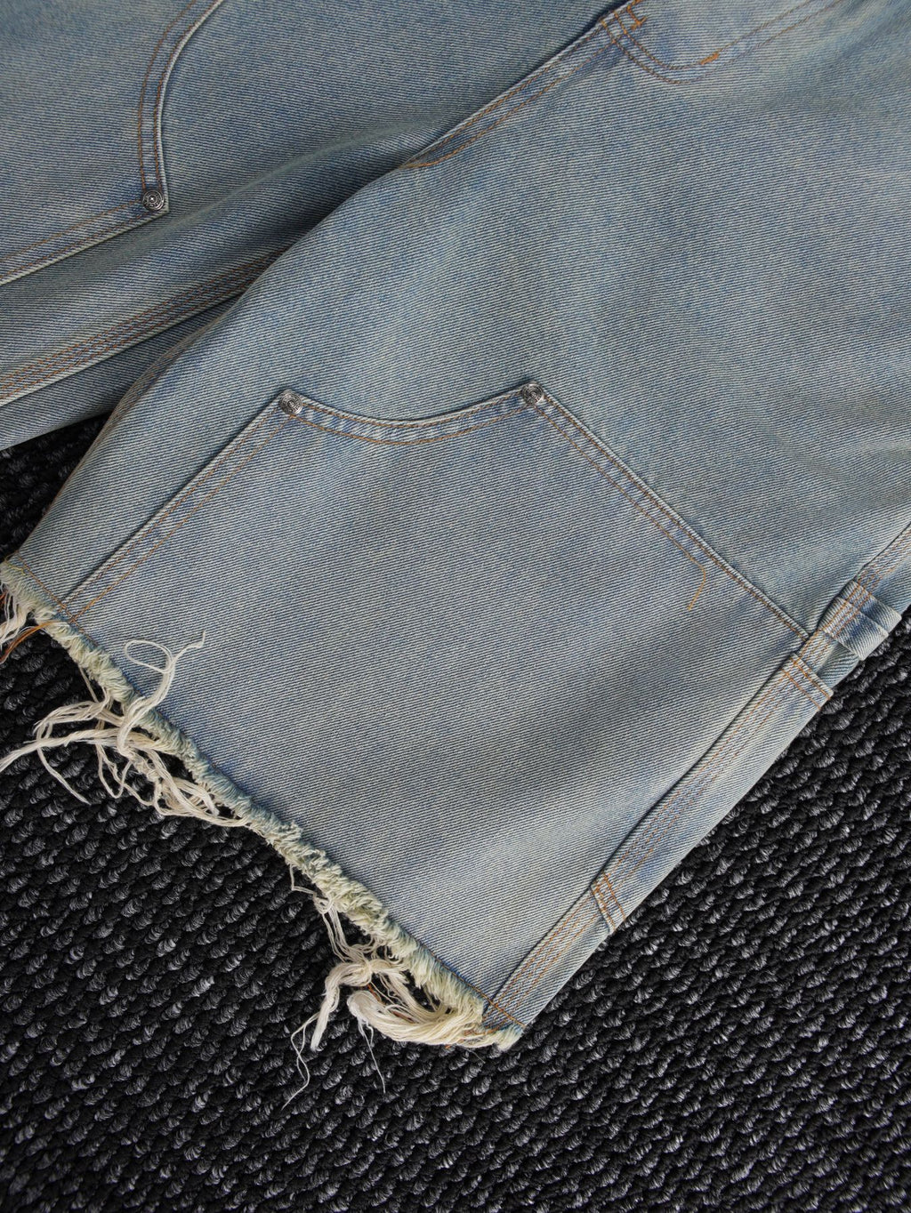 Chrome Hearts Light Blue Washed Denim Shorts
