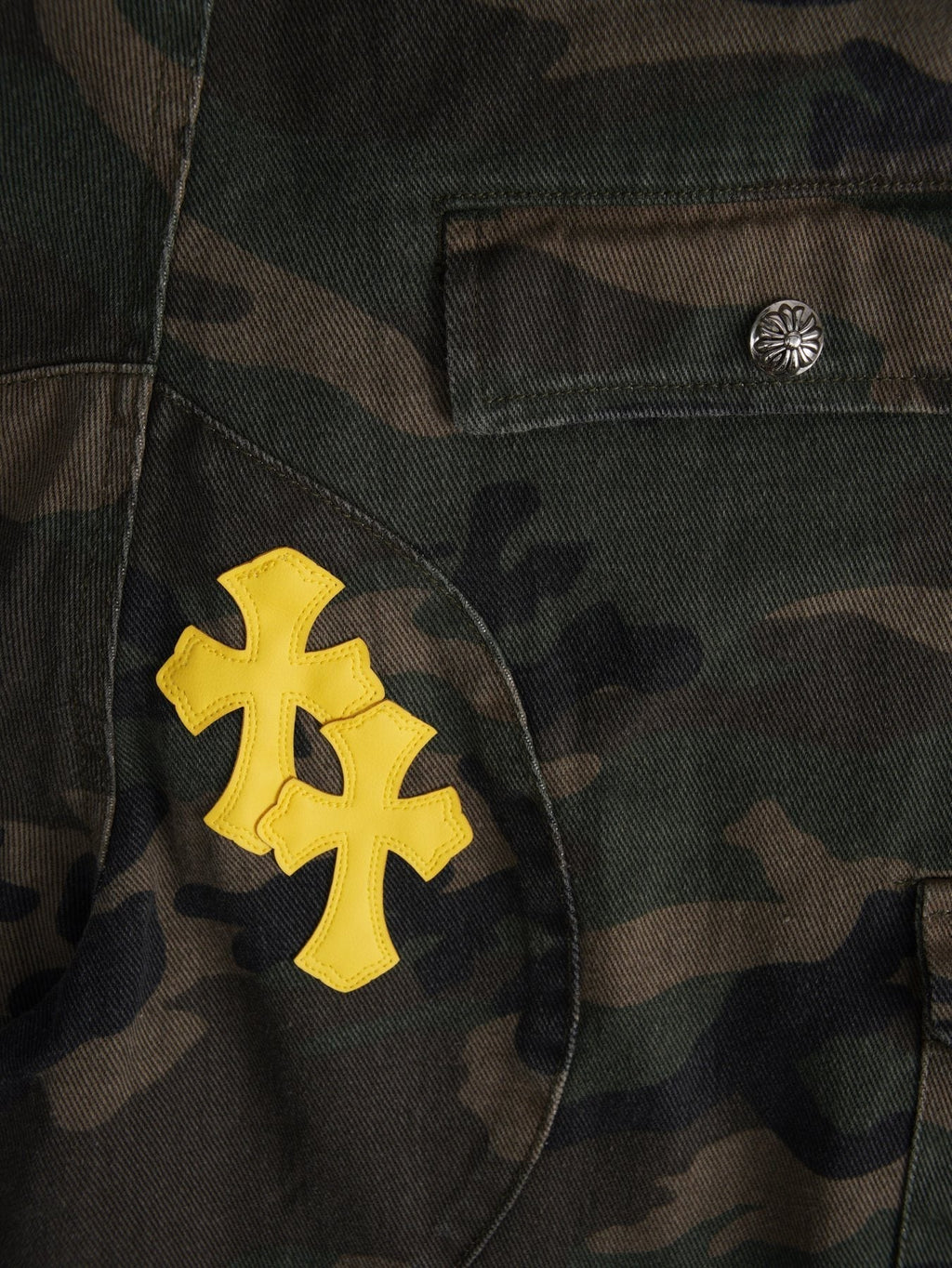 Chrome Hearts Camouflage Cross Patch Cargo Shorts